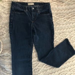 Dark wash bootcut jeans